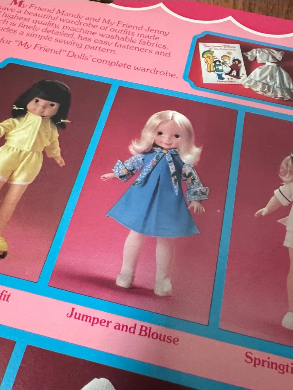 Fisher-Price Vintage My Friend Doll Outfit - Jumper & Blouse